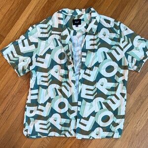 HUF Multicolor Graphic Button-Up Shirt